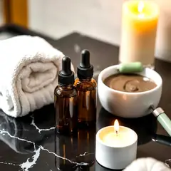 Facial serums and clay mask at our beauty spa near Narsingi, Hyderabad